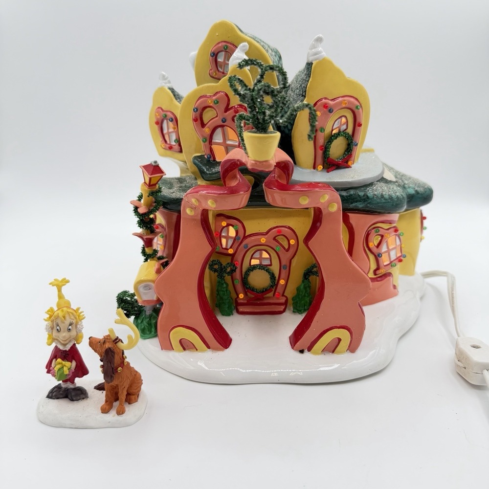 Dept. 56 Grinch Village "Cindy Lou Who's House" 0500 READ REPAIRED Dr Seuss 2000
